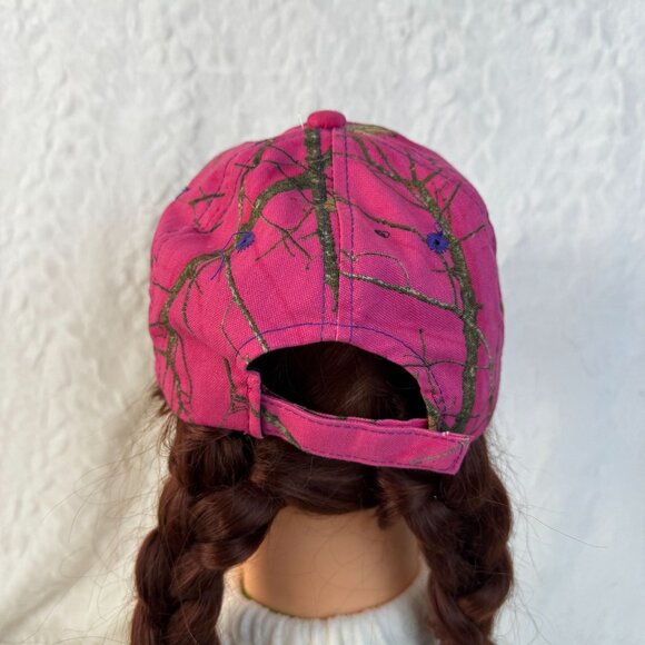 Mossy Oak Ladies Hat Pink Camo Adjustable Purple Embroidered Logo Hunting - Picture 4 of 6